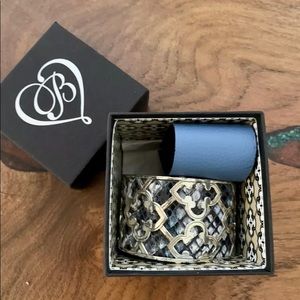 BRIGHTON Christo Wide Cuff Silver w/ 2 Straps